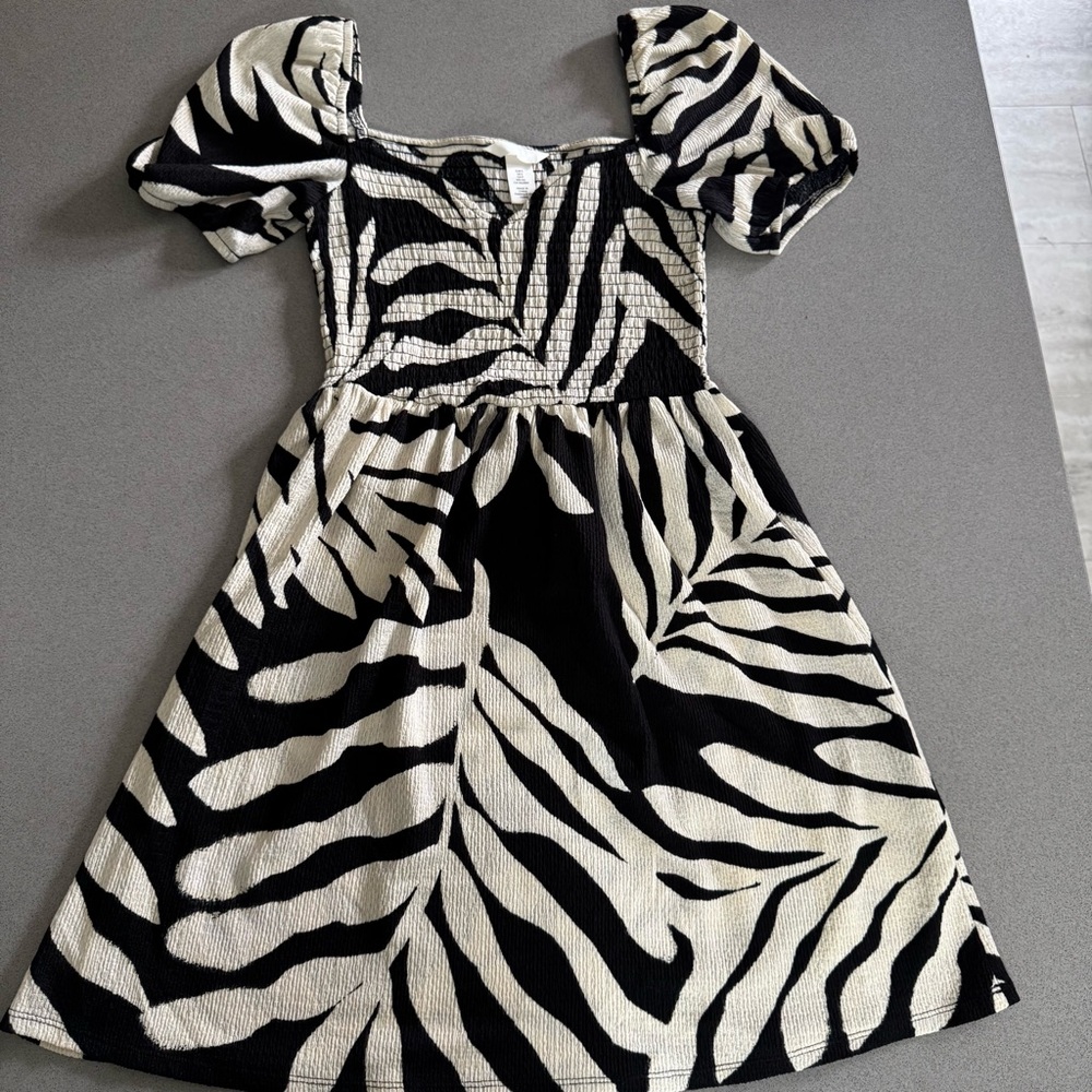 H&M Leaf Pattern Dress
